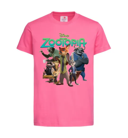Детская футболка Zootopia disney Ярко-розовый фото