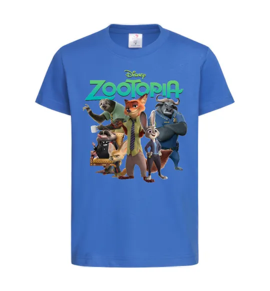 Детская футболка Zootopia disney Ярко-синий фото