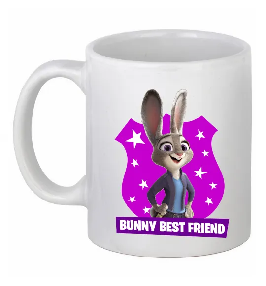 Чашка керамічна Bunny Best Friend Білий фото