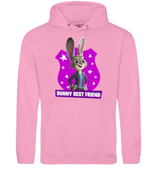 Мужская толстовка (худи) Bunny Best Friend Розовый фото