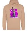 Мужская толстовка (худи) Bunny Best Friend Песочный фото