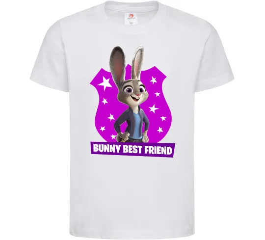 Детская футболка Bunny Best Friend Белый фото