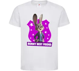 Детская футболка Bunny Best Friend Белый фото