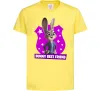 Детская футболка Bunny Best Friend Лимонный Детская футболка Bunny Best Friend Лимонный фото