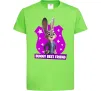 Детская футболка Bunny Best Friend Лаймовый Детская футболка Bunny Best Friend Лаймовый фото