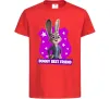 Детская футболка Bunny Best Friend Красный Детская футболка Bunny Best Friend Красный фото