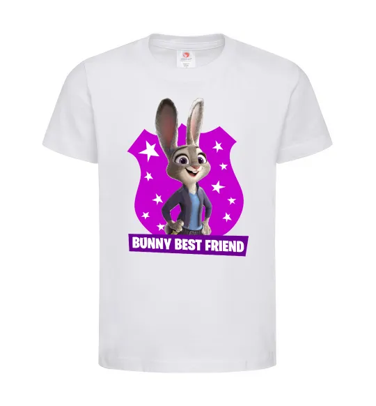 Дитяча футболка Bunny Best Friend Білий фото