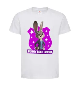 Дитяча футболка Bunny Best Friend Білий фото