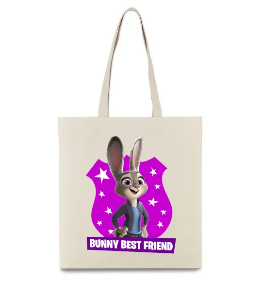 Еко-сумка Bunny Best Friend Бежевий фото