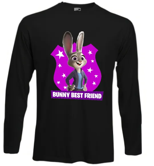 Лонгслив Bunny Best Friend Черный фото
