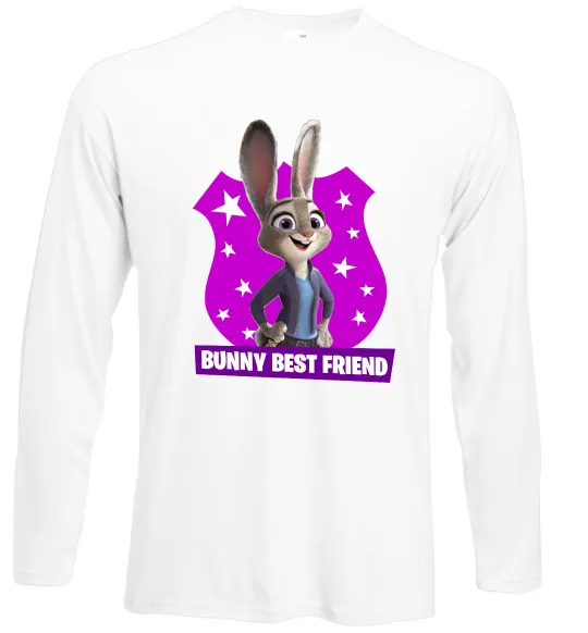 Лонгслив Bunny Best Friend Белый фото