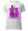 Мужская премиум футболка Bunny Best Friend Белый фото