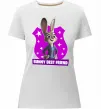 Женская премиум футболка Bunny Best Friend Белый фото