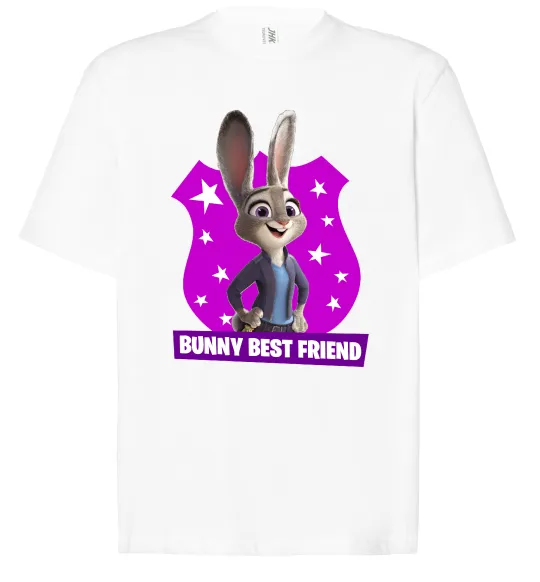 Футболка Оверсайз Bunny Best Friend Белый фото