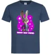 Мужская футболка Bunny Best Friend Темно-синий фото