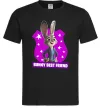 Мужская футболка Bunny Best Friend Черный фото
