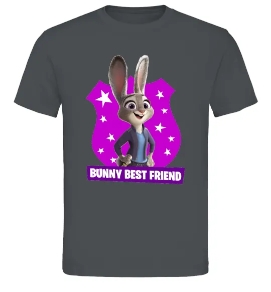 Мужская футболка Bunny Best Friend Графит фото