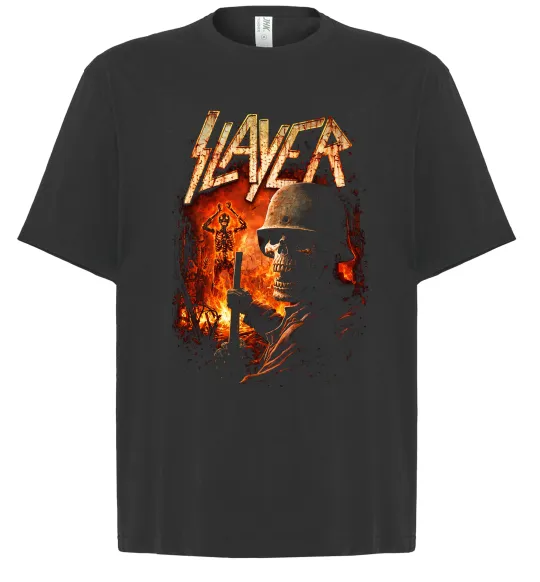 Футболка Оверсайз Slayer dark Чорний фото