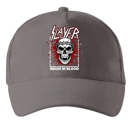 Кепка Slayer Reign in blood Серый фото