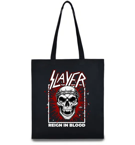 Еко-сумка Slayer Reign in blood Чорний фото