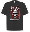 Футболка Оверсайз Slayer Reign in blood Чорний фото