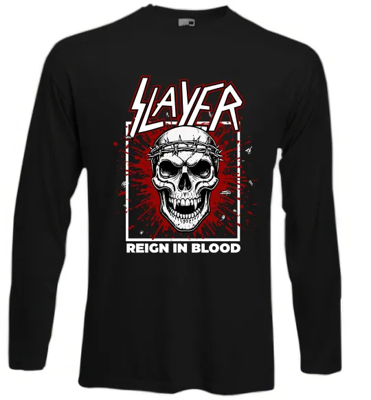Лонгслів Slayer Reign in blood Чорний фото