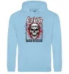 Мужская толстовка (худи) Slayer Reign in blood Голубой фото