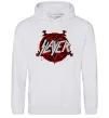 Чоловіча толстовка (худі) Slayer logo Сірий меланж фото