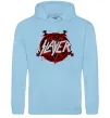 Мужская толстовка (худи) Slayer logo Голубой фото