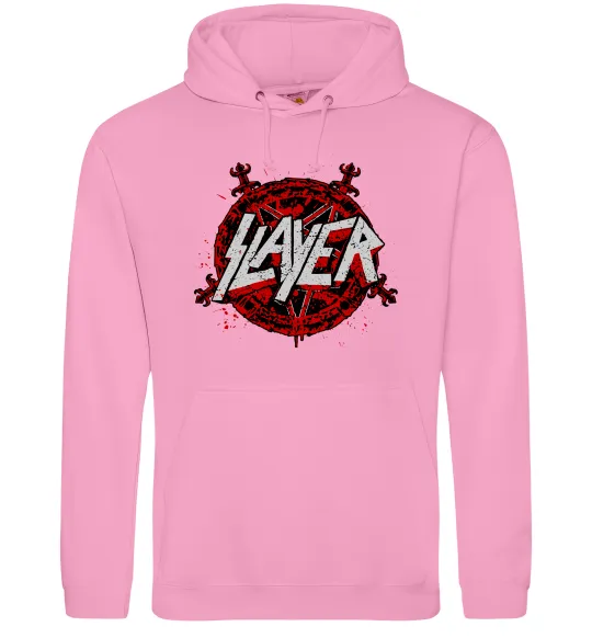 Женская толстовка (худи) Slayer logo Розовый фото