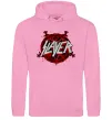 Женская толстовка (худи) Slayer logo Розовый фото