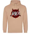 Жіноча толстовка (худі) Slayer logo Пісочний фото