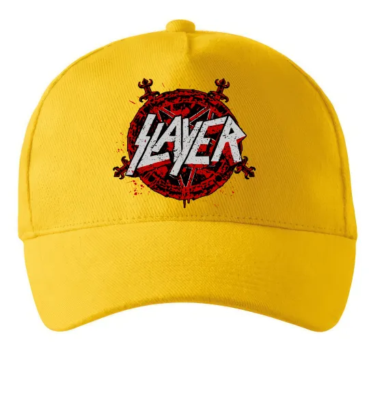 Кепка Slayer logo Сонячно жовтий фото