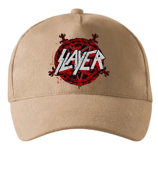 Кепка Slayer logo Песочный фото