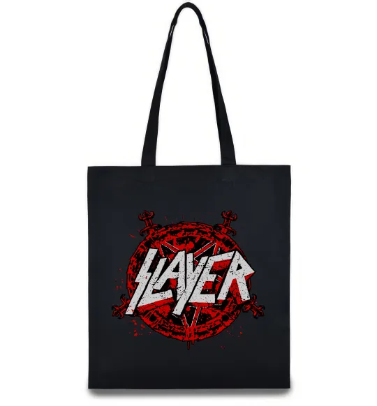 Еко-сумка Slayer logo Чорний фото