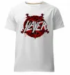 Чоловіча преміум футболка Slayer logo Білий фото