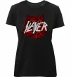 Жіноча преміум футболка Slayer logo Чорний фото