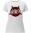 Жіноча преміум футболка Slayer logo Білий фото