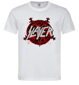 Чоловіча футболка Slayer logo Білий фото