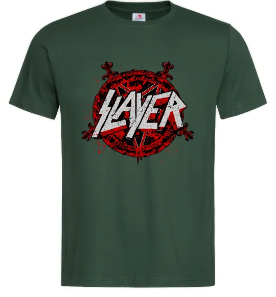 Чоловіча футболка Slayer logo Темно-зелений фото