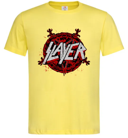 Чоловіча футболка Slayer logo Лимонний фото