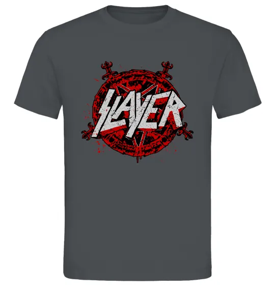 Чоловіча футболка Slayer logo Графіт фото