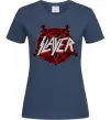 Жіноча футболка Slayer logo Темно-синій фото