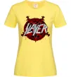 Жіноча футболка Slayer logo Лимонний фото