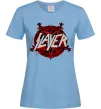 Жіноча футболка Slayer logo Блакитний фото