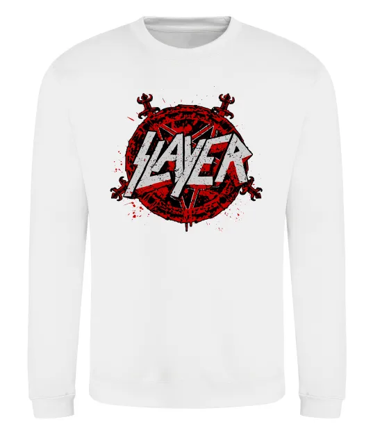 Світшот Slayer logo Білий фото