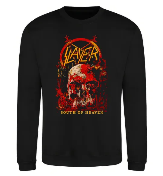 Світшот Slayer south of heaven Чорний фото