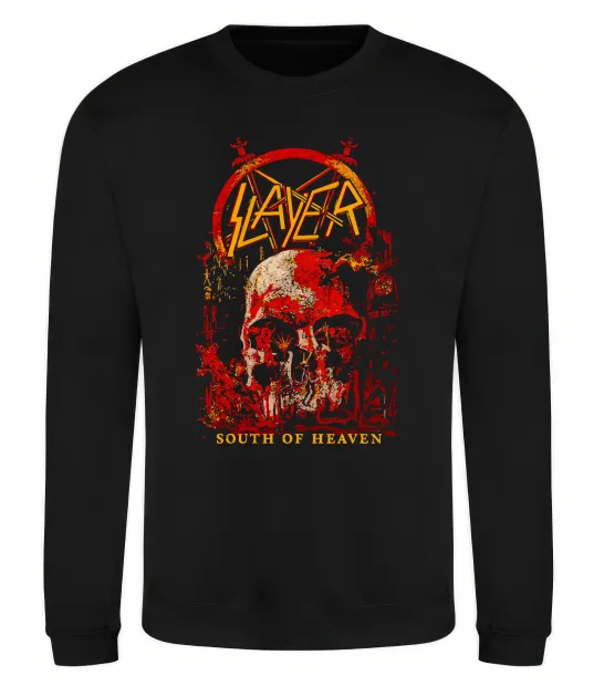 Світшот Slayer south of heaven Чорний фото