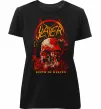 Жіноча преміум футболка Slayer south of heaven Чорний фото