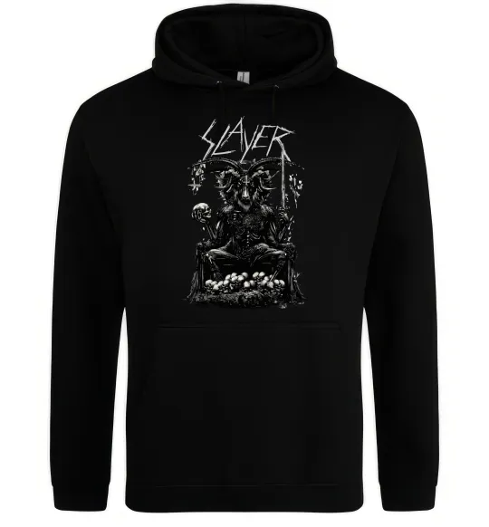 Чоловіча толстовка (худі) Slayer satan Чорний фото